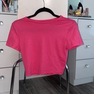 Pink crop top